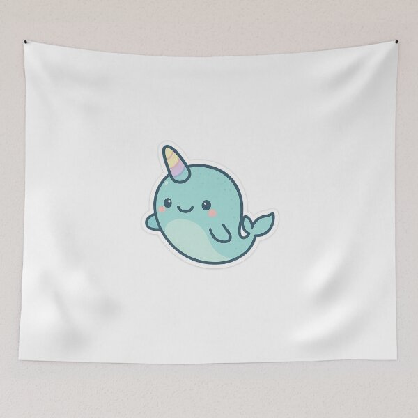 Item preview, Pastel Playful Narwhal Stickers designed and sold by StickMint.