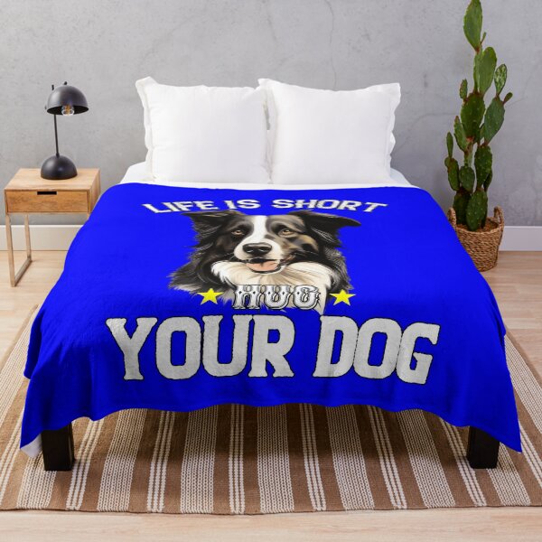 Item preview, Border Collie Owner Art Design Life Is Short Hug Your Dog designed and sold by fantasticdesign.