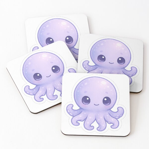 Item preview, Chibi Dreamy Octopus Sticker designed and sold by StickMint.