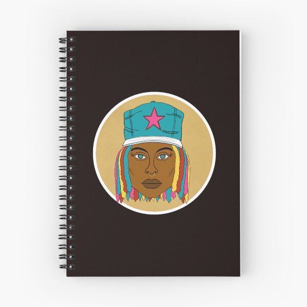 Item preview, Altgirl- Rainbow Dreads Afro Queen with Ankh Necklace and Nose Ring. Illustration. Circle Edition. designed and sold by Eric Sintès.