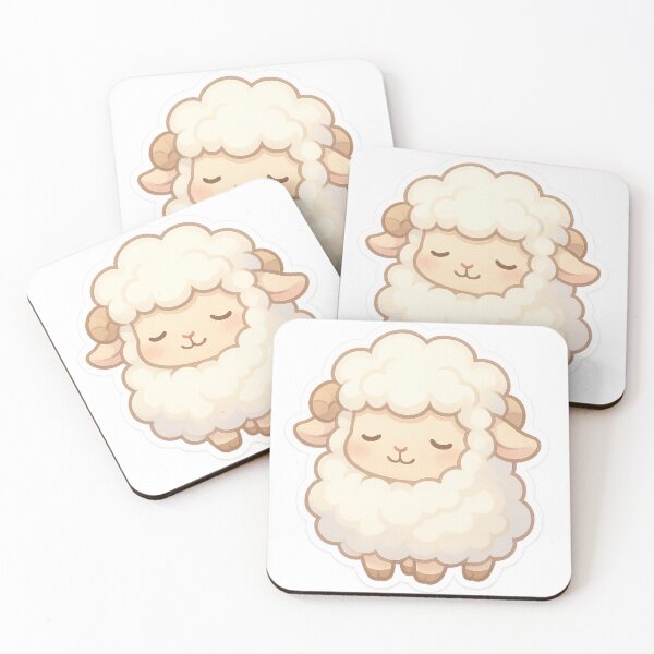 Item preview, Pastel Relaxed Sheep Sticker designed and sold by StickMint.