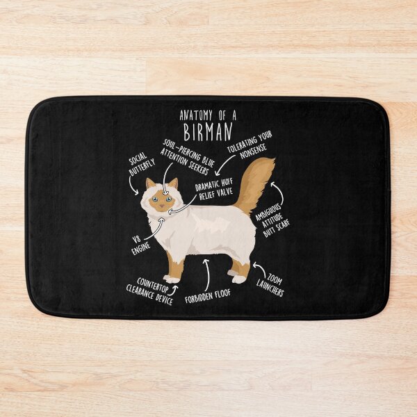 Item preview, Red Point Birman Cat Anatomy designed and sold by Clara Hollins.
