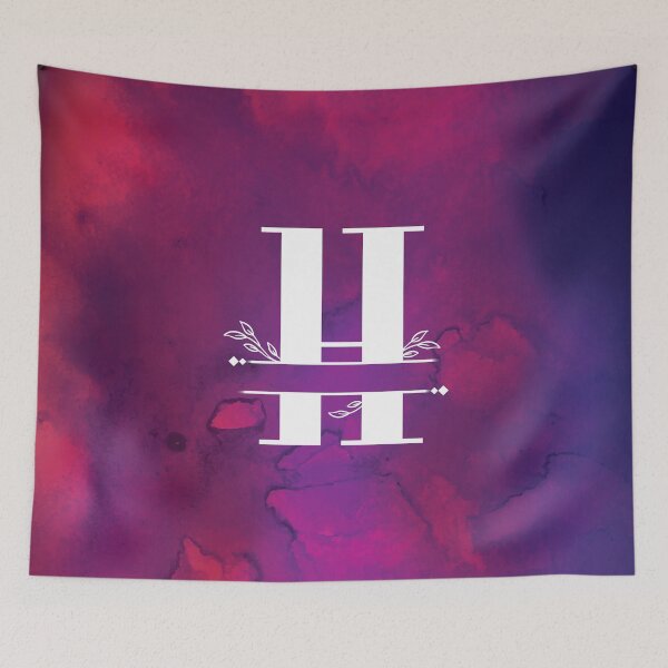 Item preview, Monogram...H... with white monogram and vibrant background designed and sold by CHASAcreative.