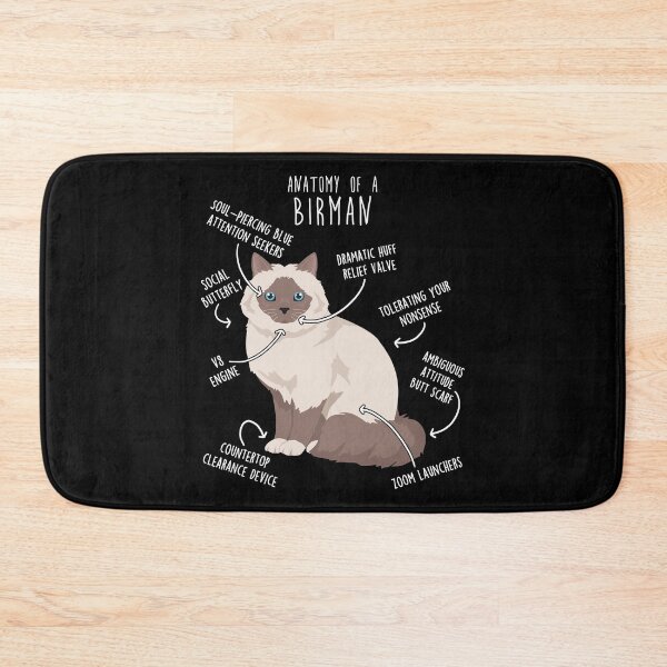 Item preview, Blue Point Birman Cat Anatomy designed and sold by Clara Hollins.