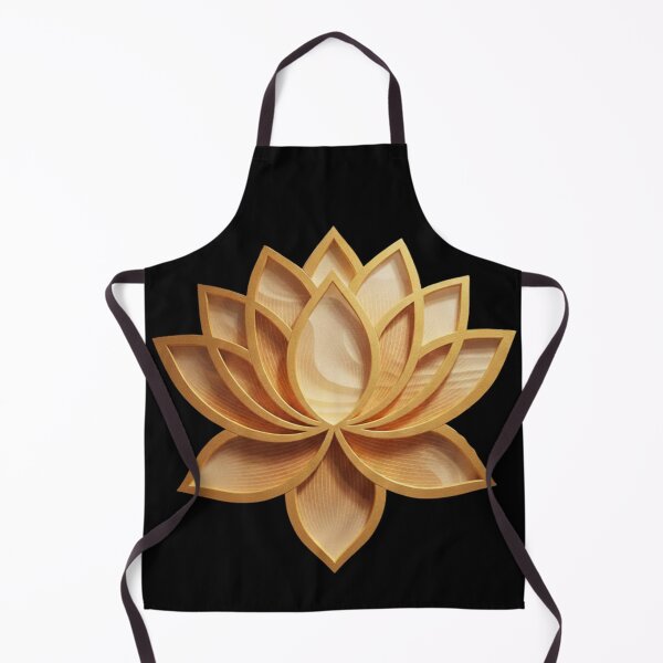 Item preview, Golden Lotus Flower Wall Art | 3D Luxury Mandala Zen Decor designed and sold by MonaRose_Art.