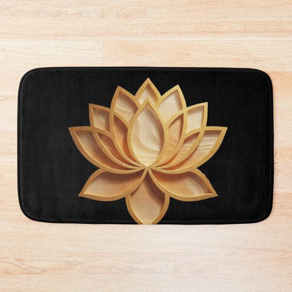 Item preview, Golden Lotus Flower Wall Art | 3D Luxury Mandala Zen Decor designed and sold by MonaRose_Art.