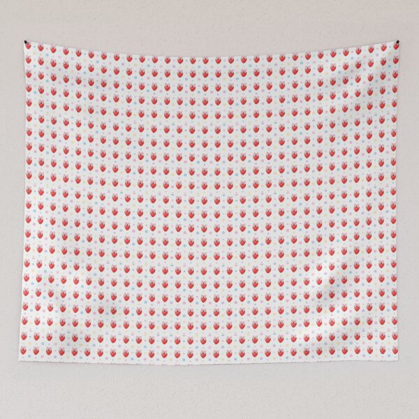 Item preview, Cute Strawberry Bow Pattern – Kawaii Pastel Fruit Aesthetic Design designed and sold by Bored Duck.