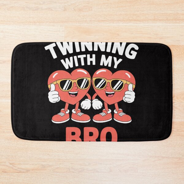 Item preview, Twinning With My Bro Valentine's Day Twin Boys or Brothers designed and sold by sonlylya.
