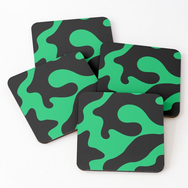 Item preview, Abstract Green Camo Pattern Black and Neon Green Design designed and sold by DesignsVault.