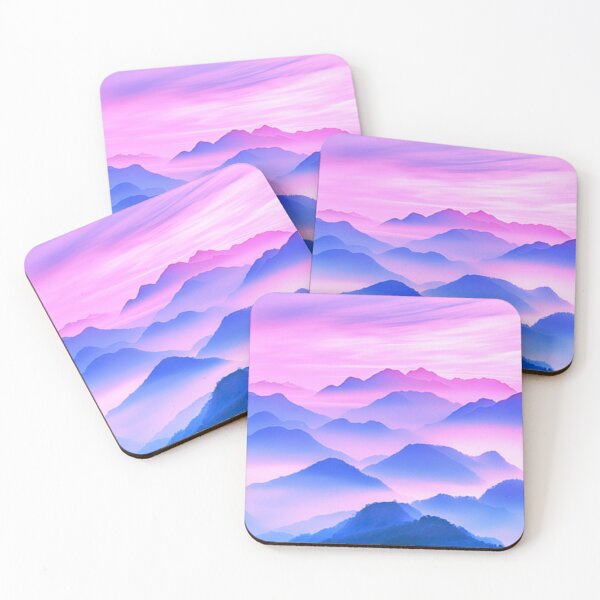 Item preview, Misty mountians pastel blue designed and sold by odysseystar1996.