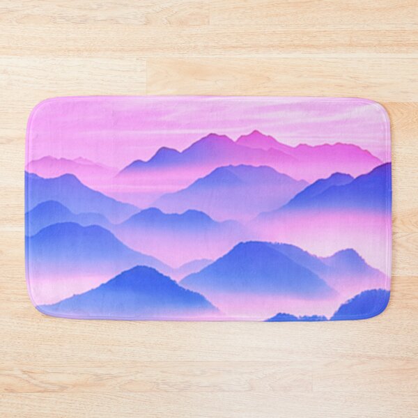 Item preview, Misty mountians pastel blue designed and sold by odysseystar1996.