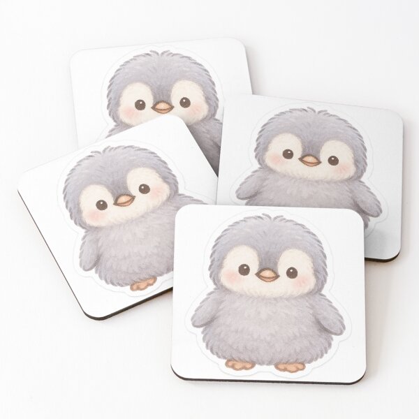 Item preview, Pegatina de un lindo polluelo de pingüino sano designed and sold by StickMint.