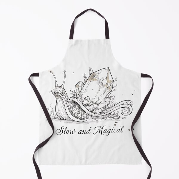 Item preview, Snail with Crystal Shell Goblincore Art designed and sold by HoruxDesign.