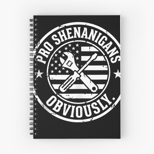 Item preview, Pro Shenanigans Obviously Funny Mechanic Sarcastic Trades Humor Vintage Badge Design designed and sold by JoyBoyStudio1.