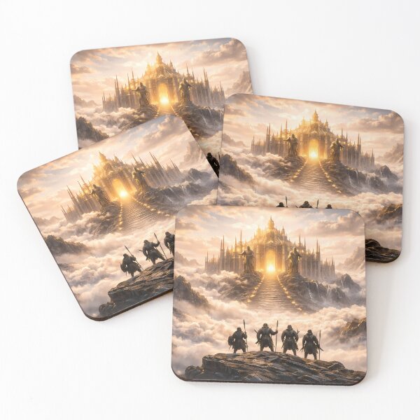 Item preview, Viking Christmas Village in Winter Valley – Nordic Holiday Landscape designed and sold by NorseDrip.