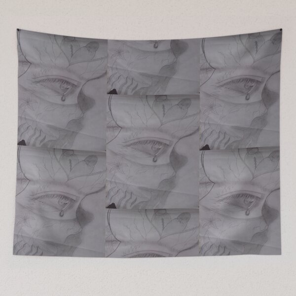 Item preview, “Blinded by Pain – She Sees Through Tears” designed and sold by kerissfantasyart .