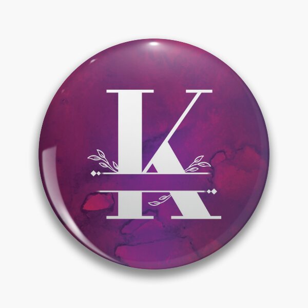 Item preview, Monogram...K... with white monogram and vibrant background designed and sold by CHASAcreative.