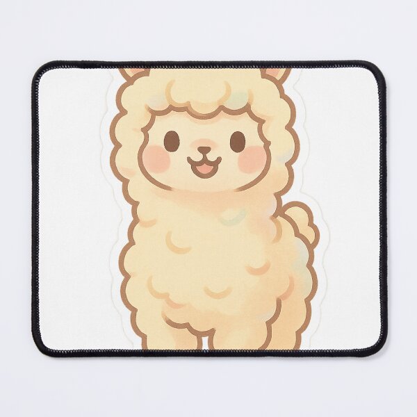 Item preview, Chibi Cheerful Alpaca Sticker designed and sold by StickMint.