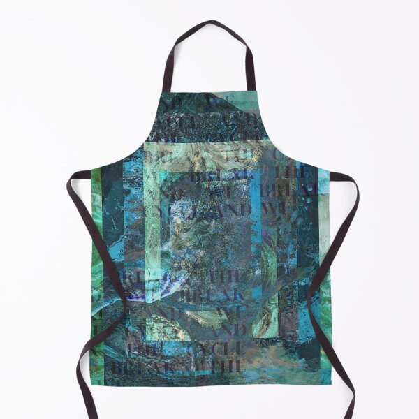 Item preview, Green and Blue Underwater Depth Digital Collage designed and sold by Swan and Raven Studio.