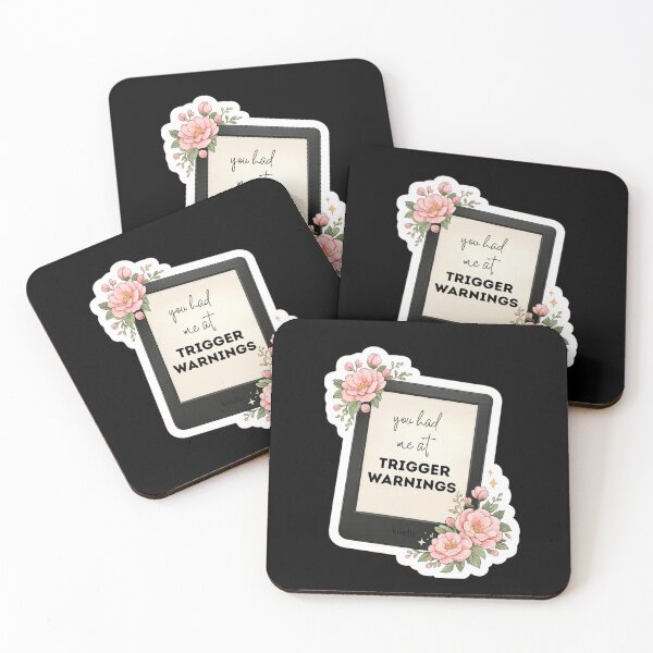 Item preview, You Had Me at Trigger Warnings Kindle Design | Booktok Reader Humor Floral E-Reader Design designed and sold by theliteraryedit.
