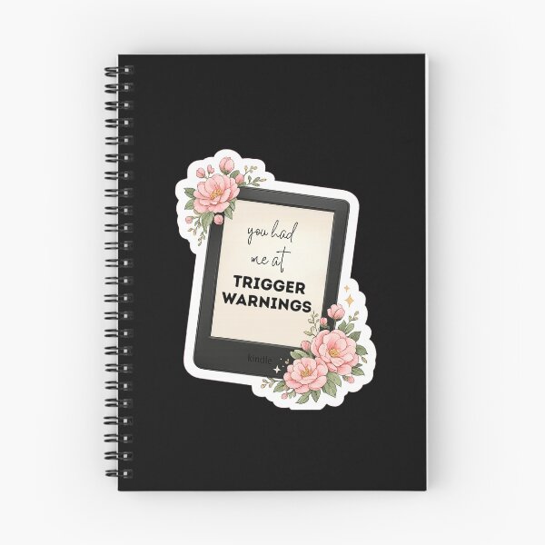 Item preview, You Had Me at Trigger Warnings Kindle Design | Booktok Reader Humor Floral E-Reader Design designed and sold by theliteraryedit.