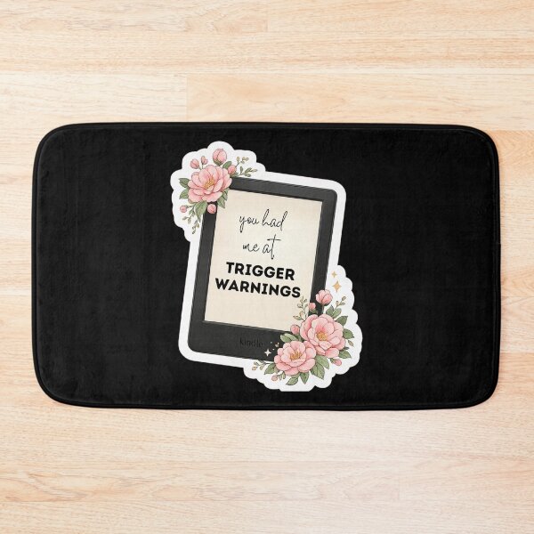 Item preview, You Had Me at Trigger Warnings Kindle Design | Booktok Reader Humor Floral E-Reader Design designed and sold by theliteraryedit.