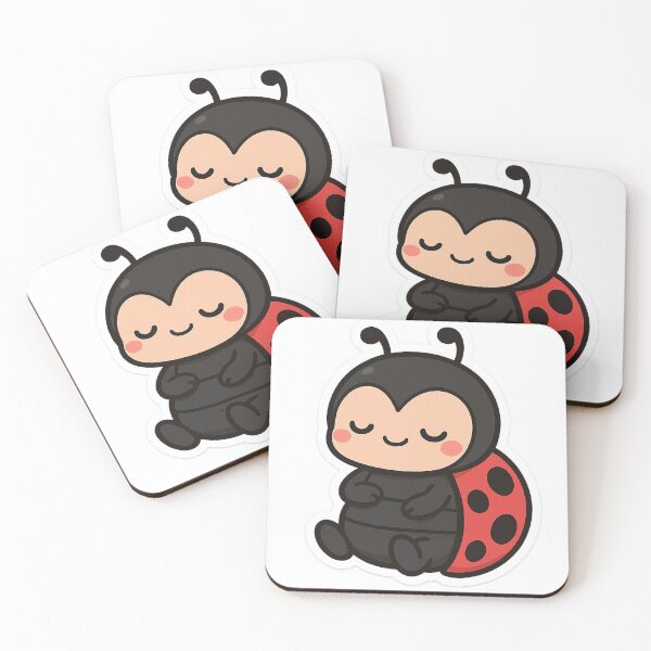 Item preview, Chibi Relaxed Ladybug Sticker designed and sold by StickMint.