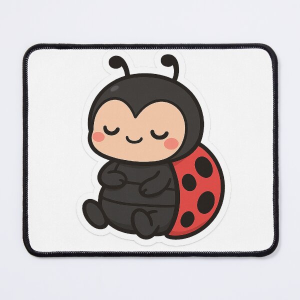 Item preview, Chibi Relaxed Ladybug Sticker designed and sold by StickMint.