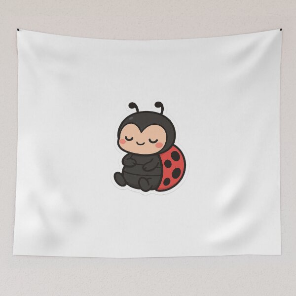 Item preview, Chibi Relaxed Ladybug Sticker designed and sold by StickMint.