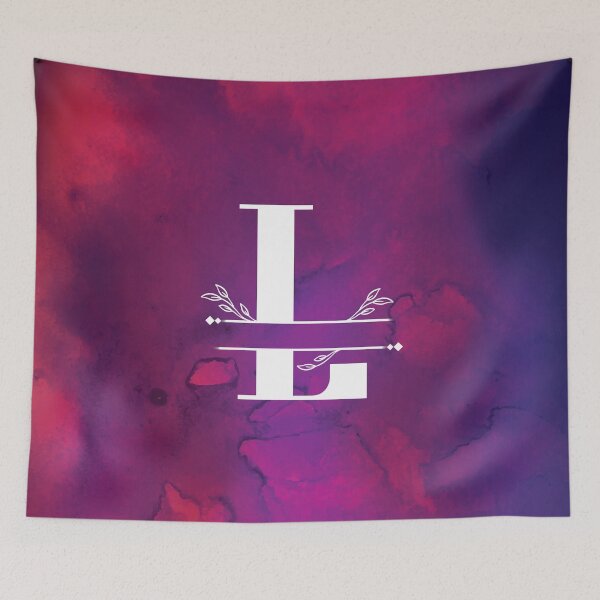 Item preview, Monogram...L... with white monogram and vibrant background designed and sold by CHASAcreative.