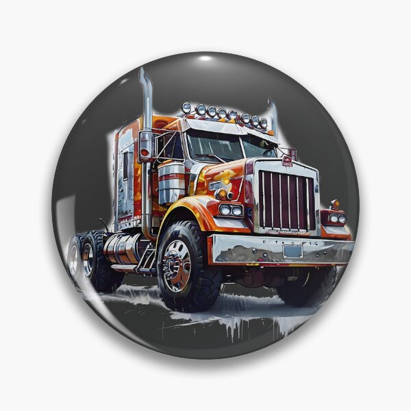 Item preview, Rugged American Semi Truck Diesel Power Illustration designed and sold by Rostislav Bouda.