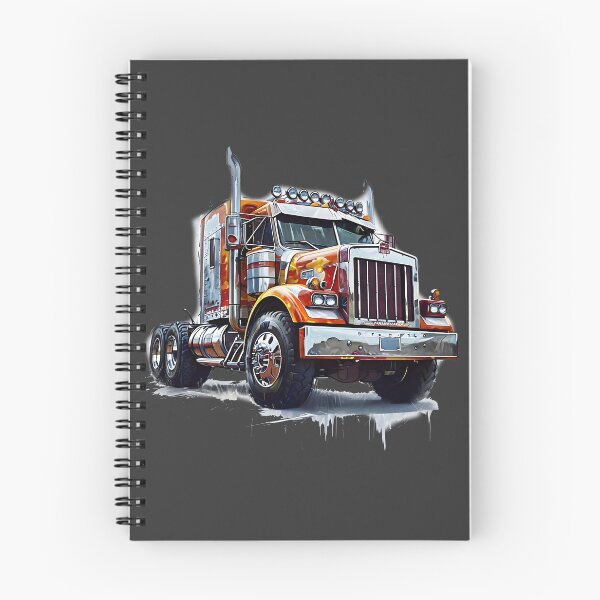 Item preview, Rugged American Semi Truck Diesel Power Illustration designed and sold by Rostislav Bouda.