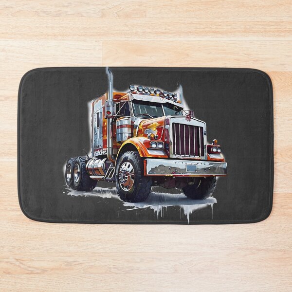 Item preview, Rugged American Semi Truck Diesel Power Illustration designed and sold by Rostislav Bouda.