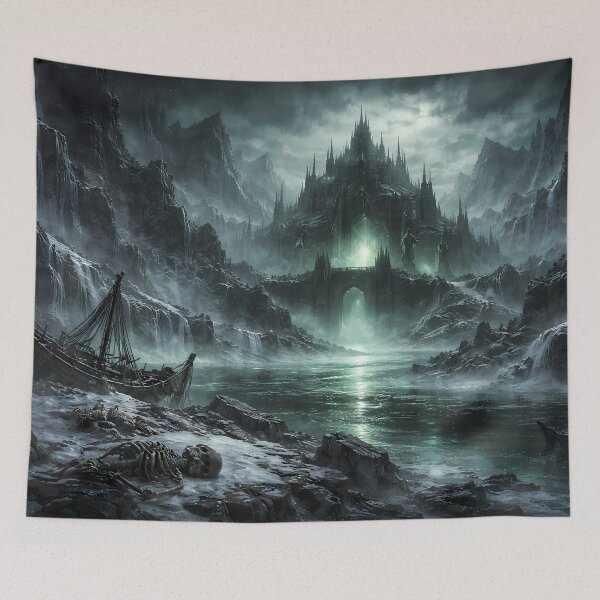 Item preview, Helheim – Dark Realm of the Dead in Norse Mythology designed and sold by NorseDrip.