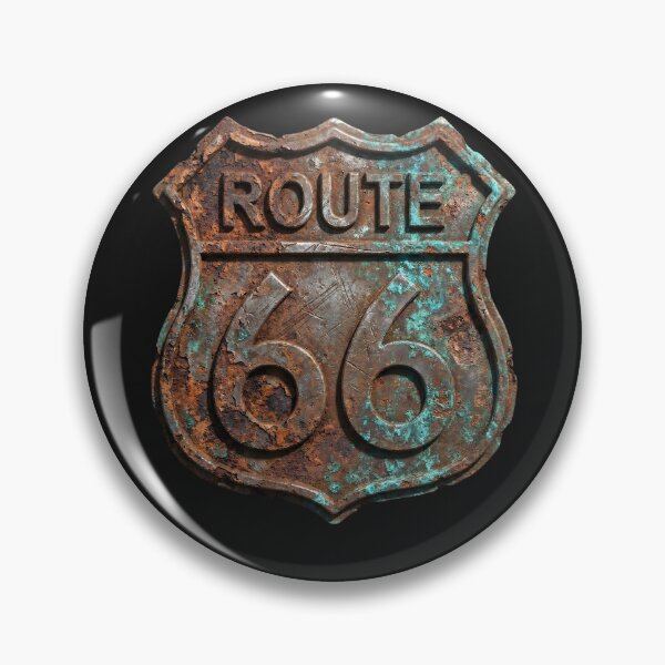 Item preview, Rusted and Corroded Vintage Route 66 Metal Sign designed and sold by AeroNomad.
