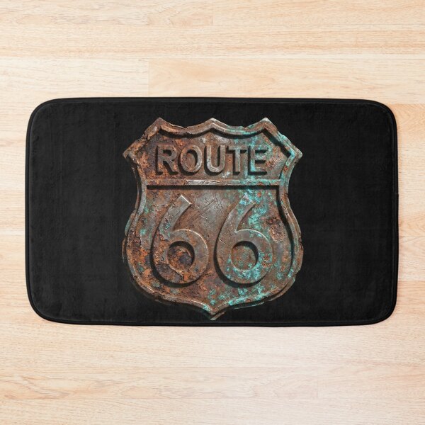 Item preview, Rusted and Corroded Vintage Route 66 Metal Sign designed and sold by AeroNomad.