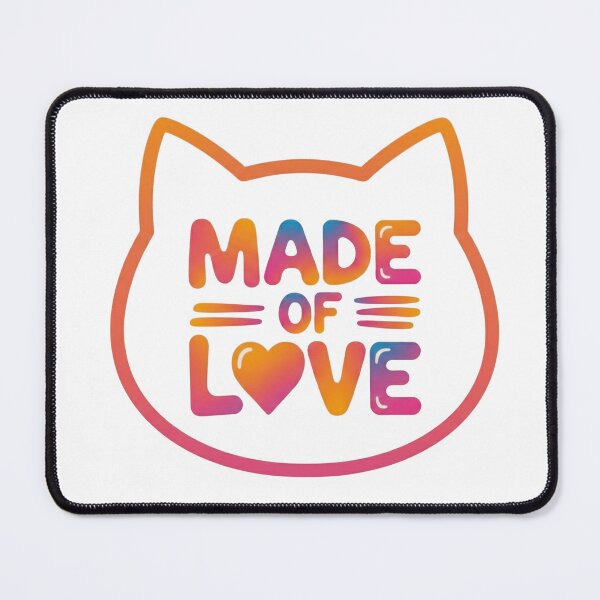 Item preview, Valentines day Made of love Cat shape designed and sold by HeavenStyleArt.