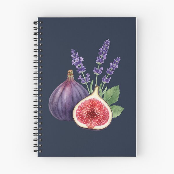 Item preview, Botanical Fig Fruit with Pretty Lavender Sprigs designed and sold by LinaValearte.