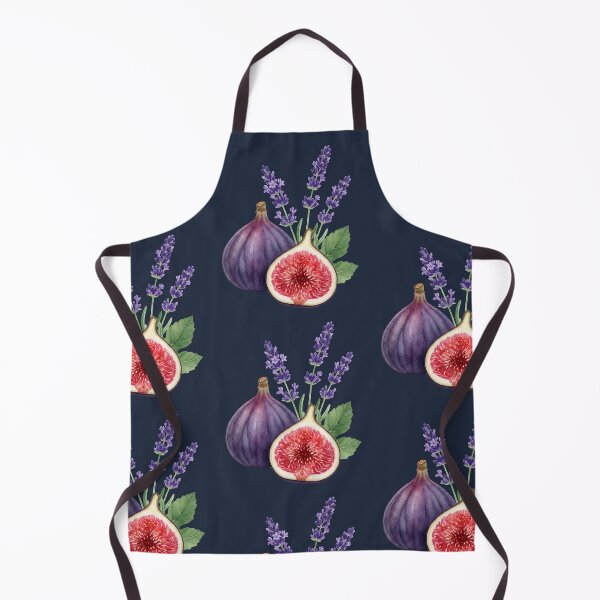 Item preview, Botanical Fig Fruit with Pretty Lavender Sprigs designed and sold by LinaValearte.