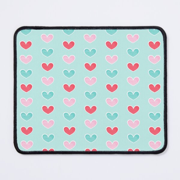 Item preview, Simple Tiny Valentine Hearts Red Pink Aqua designed and sold by SamAnnDesigns.