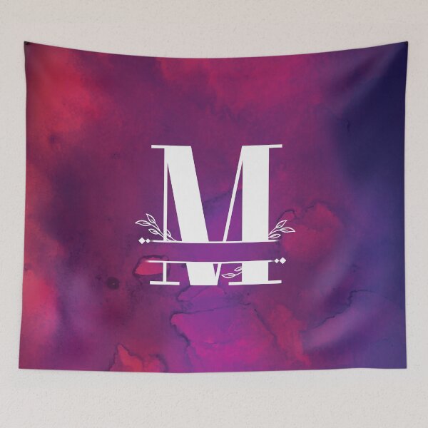 Item preview, Monogram...M... with white monogram and vibrant background designed and sold by CHASAcreative.