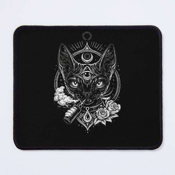 Item preview, Mystical Third Eye Cat Vape Illustration designed and sold by House of Taste Vape Designs.