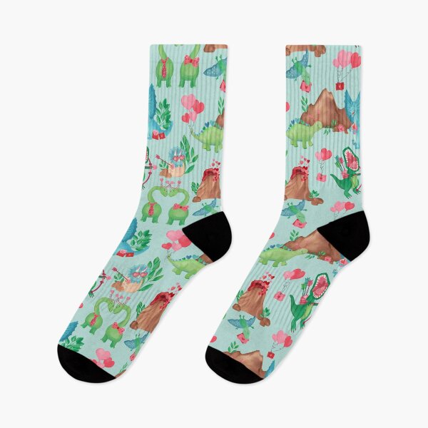 Item preview, Watercolor Dinosaur Valentine's Day Green designed and sold by SamAnnDesigns.