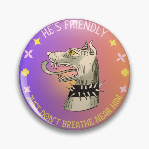 Item preview, He is a Friendly Punk Dog designed and sold by mooncakekaro.