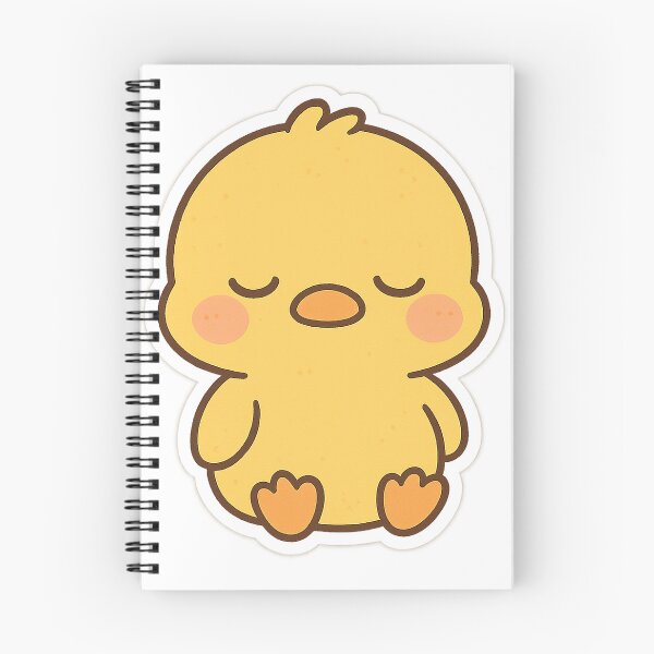 Item preview, Chibi Sleepy Duckling Sticker designed and sold by StickMint.