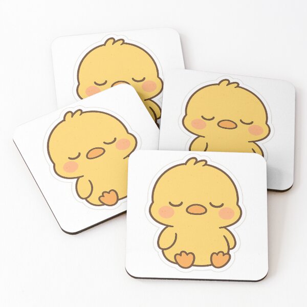 Aperçu de l'œuvre Autocollant Chibi Canard endormi créée et vendue par StickMint.