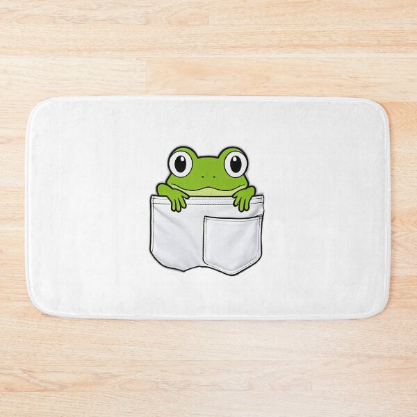Item preview, Cute Pocket Frog – Adorable Green Froggy Peeking designed and sold by Blassstein.