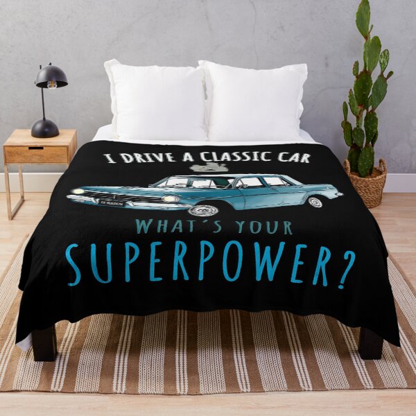 Item preview, I Drive a Classic Blue EH Holden What Is Your Superpower – Australian Classic Car Illustration designed and sold by Michael van der Hoorn.