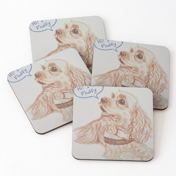 Item preview, Fluffy the Golden Cocker Spaniel designed and sold by Adanne Chukwudi.