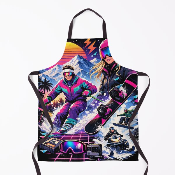 Item preview, Retro-Futuristic Winter Sports Vibes designed and sold by GrawerekCom.